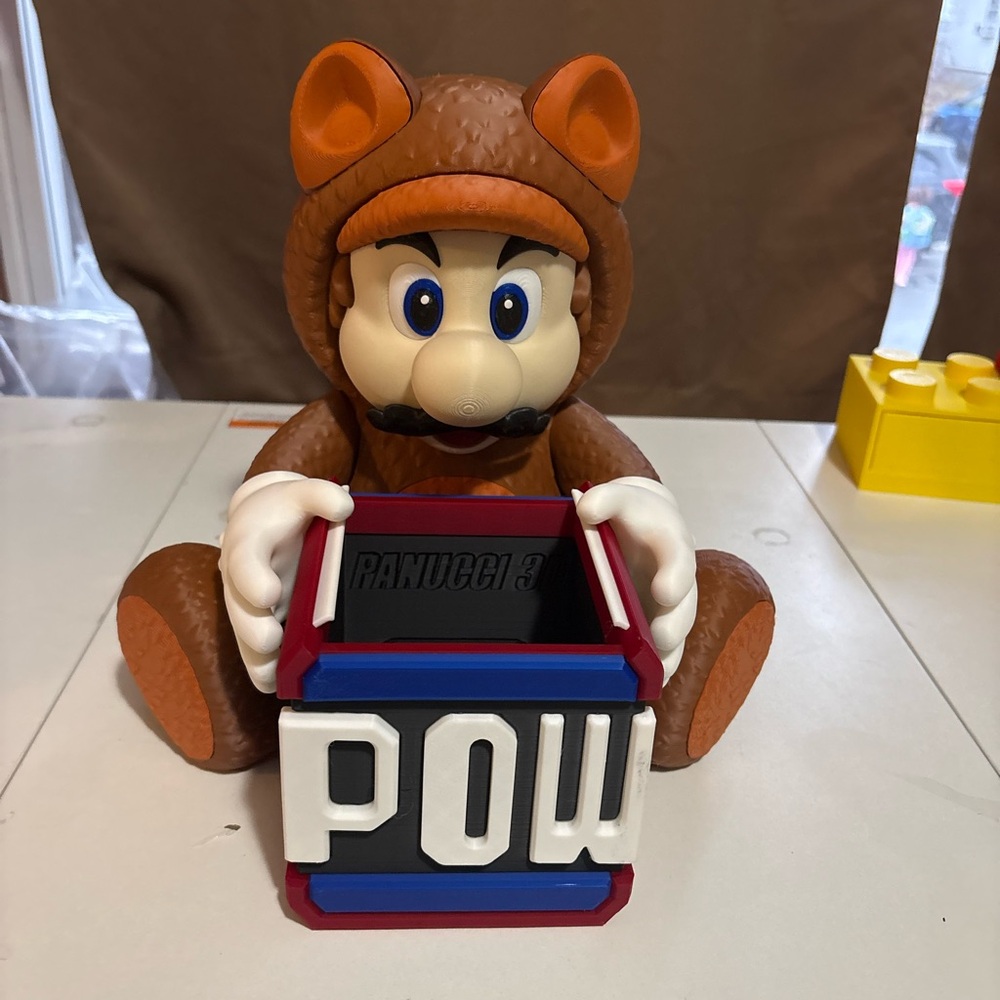 Super Mario Tanooki Bucket 3D Printed